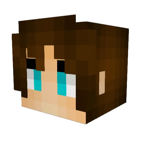 TikiKitteh Minecraft avatar head, 3D render