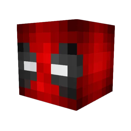 TikiTaKa Minecraft avatar head, 3D render