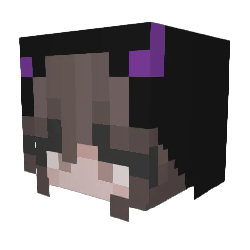TikiTibs Minecraft avatar head, 3D render