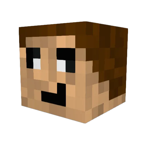 Tikito2001 Minecraft avatar head, 3D render