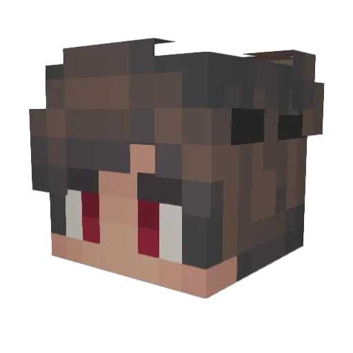 TikkieWillem Minecraft avatar head, 3D render