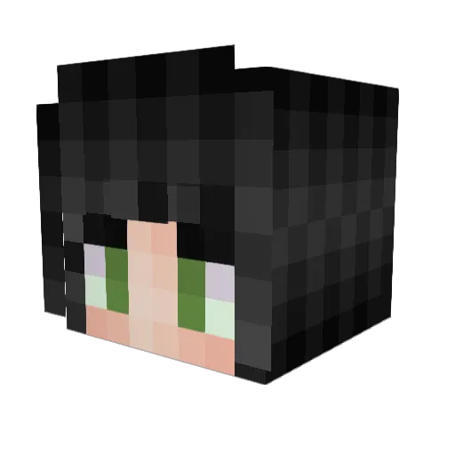 Tikkila Minecraft avatar head, 3D render