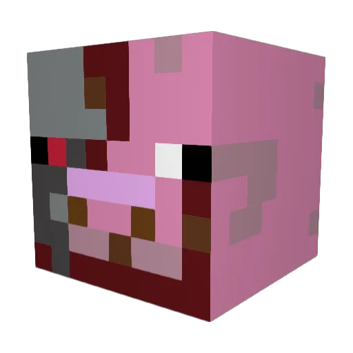 Tikson12 Minecraft avatar head, 3D render
