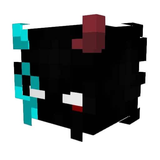 TiktLP Minecraft avatar head, 3D render