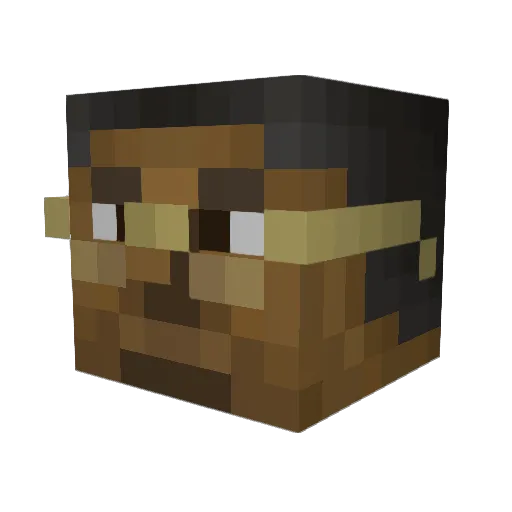 Til_05 Minecraft avatar head, 3D render