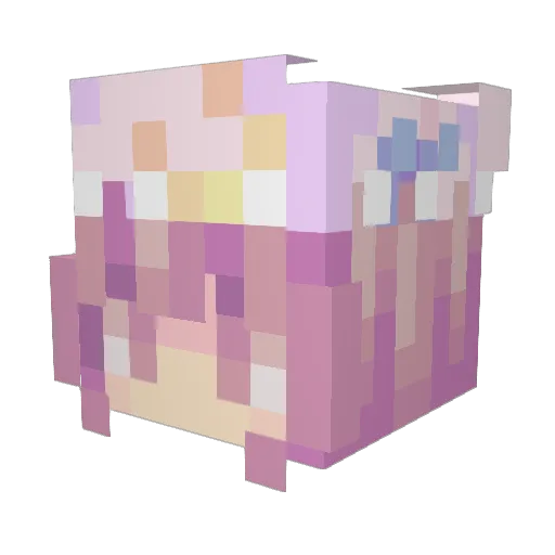 TilaaGame Minecraft avatar head, 3D render