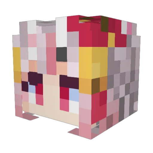 Tilanas2 Minecraft avatar head, 3D render
