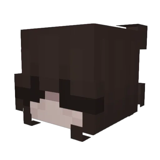 Tilda2010 Minecraft avatar head, 3D render