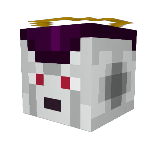 TildoX Minecraft avatar head, 3D render