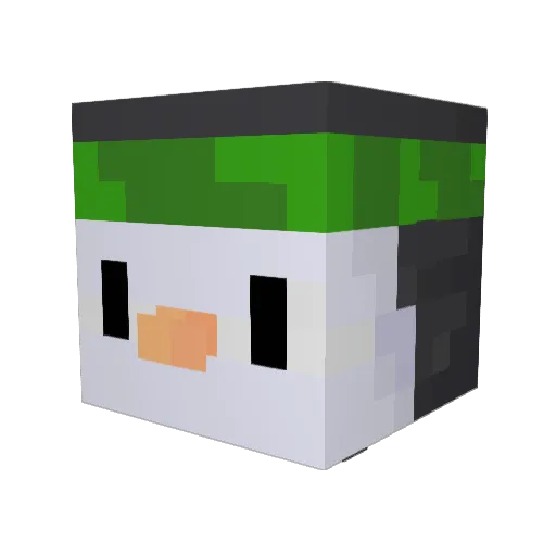Tildymcswamphog Minecraft avatar head, 3D render