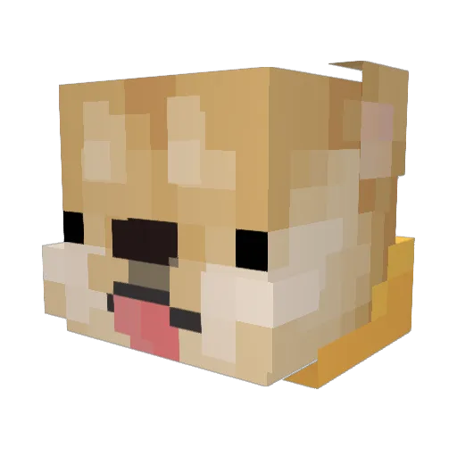 TileVasi Minecraft avatar head, 3D render