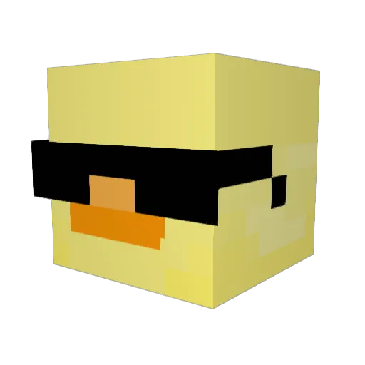Tilen01 Minecraft avatar head, 3D render