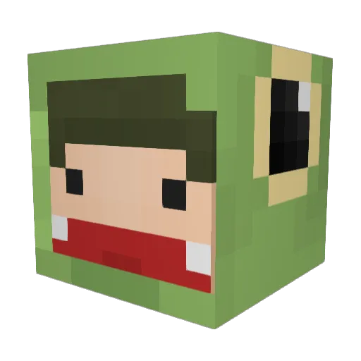 Tilen3011 Minecraft avatar head, 3D render
