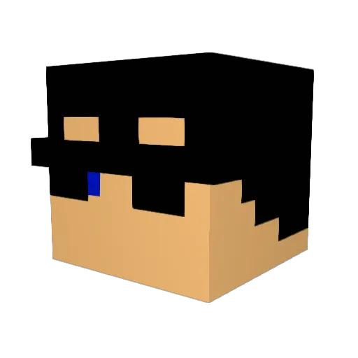 Tilfa01 Minecraft avatar head, 3D render
