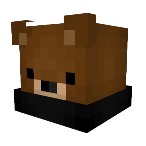 TiliMo Minecraft avatar head, 3D render
