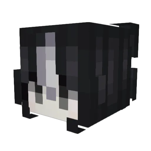 Tiliair Minecraft avatar head, 3D render