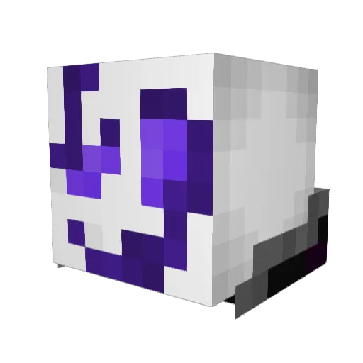Tiliane Minecraft avatar head, 3D render