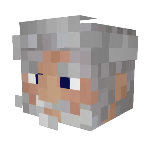 Tilifia Minecraft avatar head, 3D render