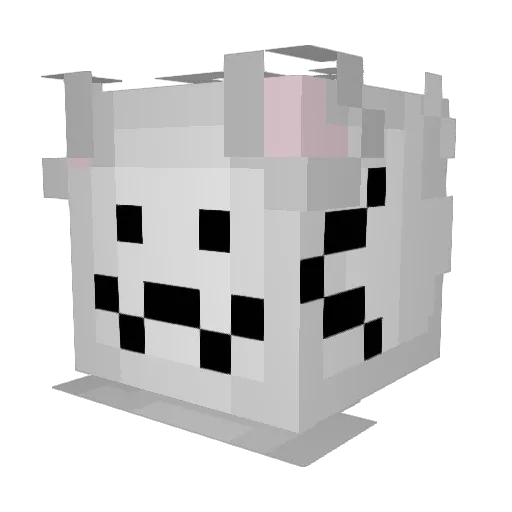 Tiligerr Minecraft avatar head, 3D render