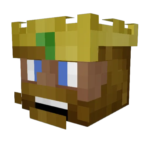 Till3r_ Minecraft avatar head, 3D render