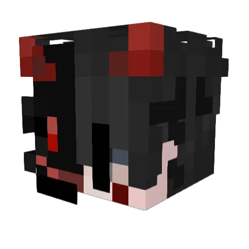 TillMilk Minecraft avatar head, 3D render