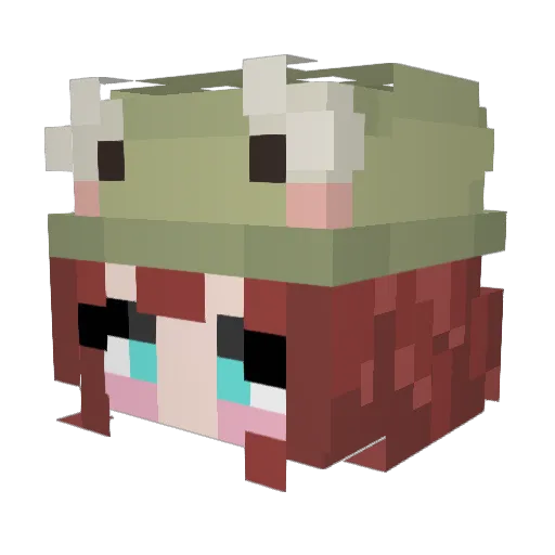 Tillan13 Minecraft avatar head, 3D render