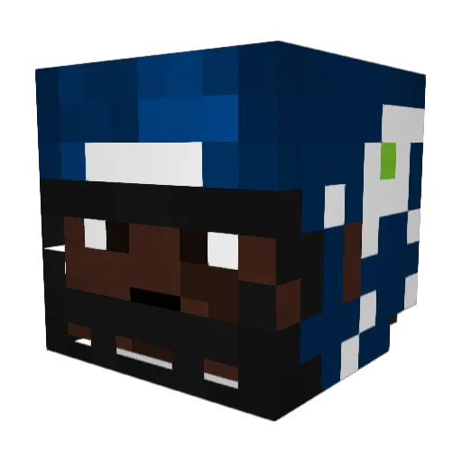 TillerMC Minecraft avatar head, 3D render