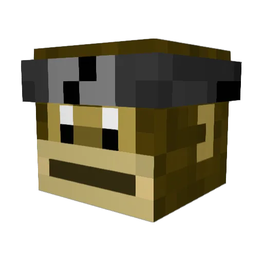 TillingBadger63 Minecraft avatar head, 3D render
