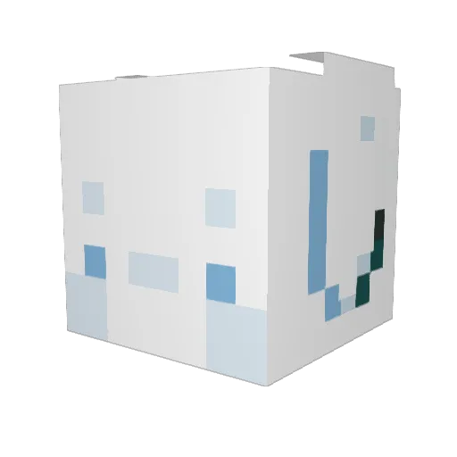 TillitLive Minecraft avatar head, 3D render
