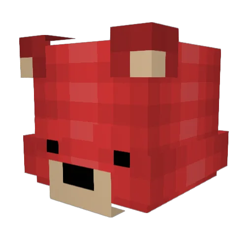 Tillyj Minecraft avatar head, 3D render