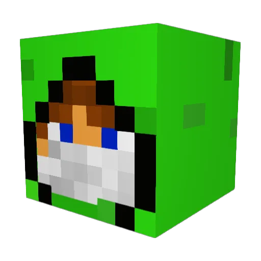 Tilmanns Minecraft avatar head, 3D render