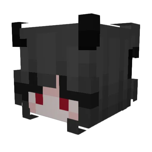 Tilosia Minecraft avatar head, 3D render