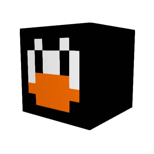 TiltedBretzel Minecraft avatar head, 3D render