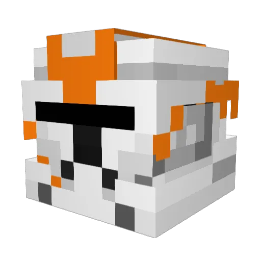 Tiltix Minecraft avatar head, 3D render