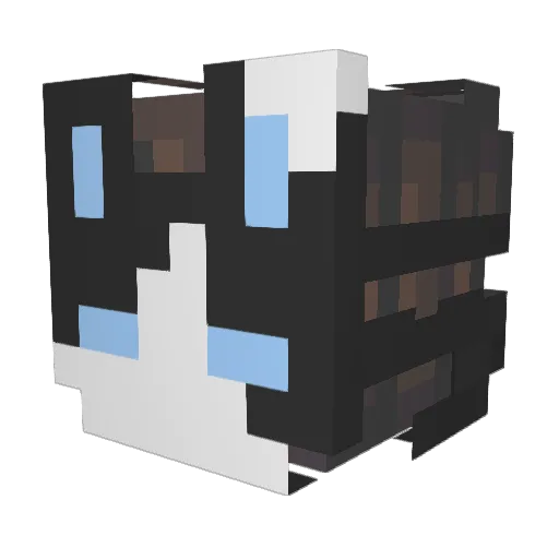 Tilzig Minecraft avatar head, 3D render