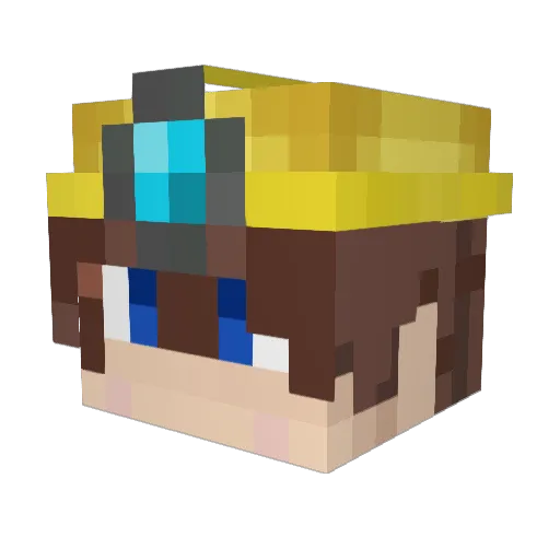 Tim17313 Minecraft avatar head, 3D render