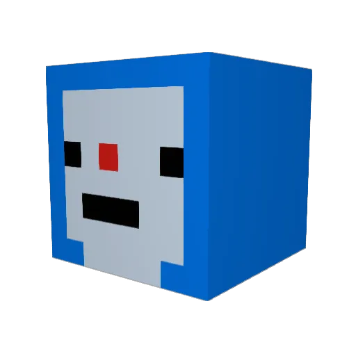 Tim7605 Minecraft avatar head, 3D render