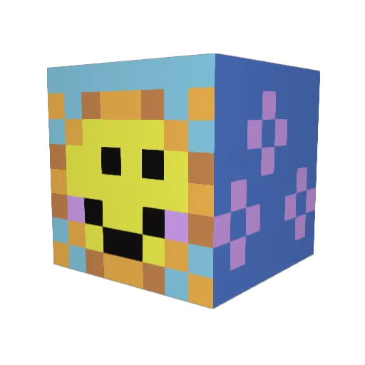 TimAlt4 Minecraft avatar head, 3D render