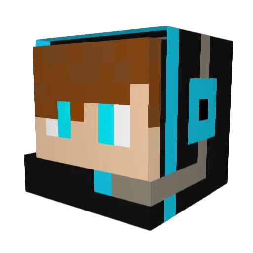 TimB0204 Minecraft avatar head, 3D render