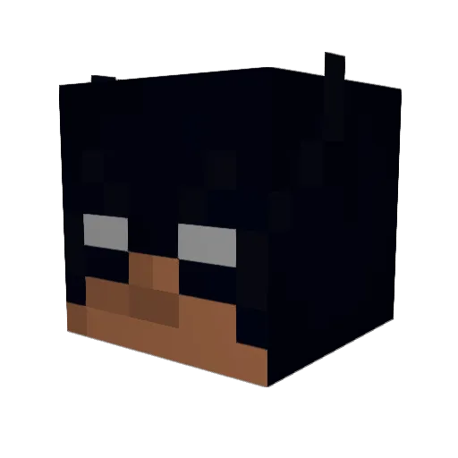 TimB97 Minecraft avatar head, 3D render