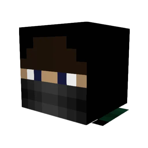TimBod204 Minecraft avatar head, 3D render
