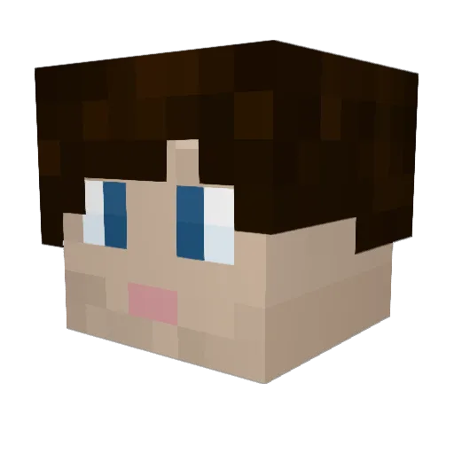 TimBritt Minecraft avatar head, 3D render