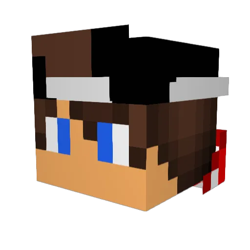 TimBroYT Minecraft avatar head, 3D render