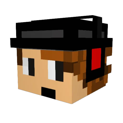 TimCream Minecraft avatar head, 3D render
