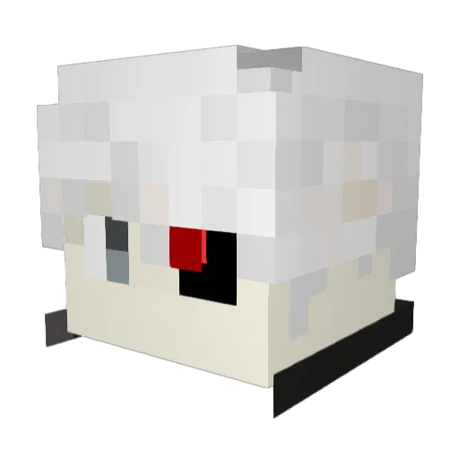 TimFlower_MNK Minecraft avatar head, 3D render