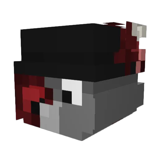 TimGrn Minecraft avatar head, 3D render