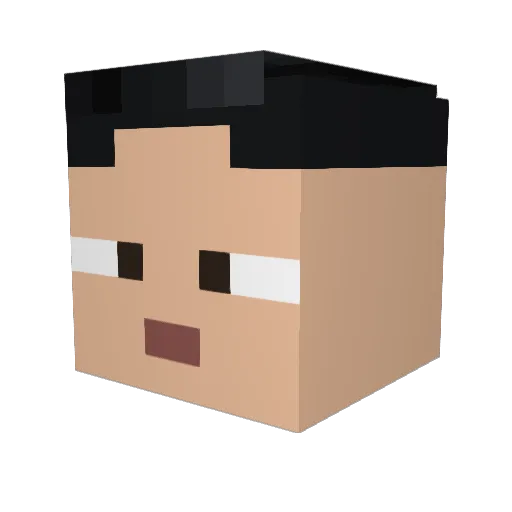 TimH0nks Minecraft avatar head, 3D render