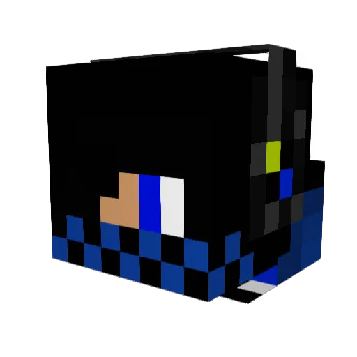 TimMittiCity Minecraft avatar head, 3D render