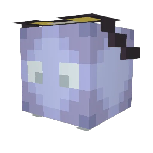 TimPaii Minecraft avatar head, 3D render