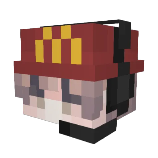 TimPandas Minecraft avatar head, 3D render